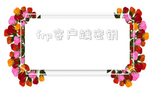 frp客户端密钥frp多客户端共用端口-第1张图片-太平洋在线下载